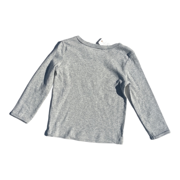 Gymboree Girls  2T Grey Long sleeve T-shirt - Picture 2 of 4